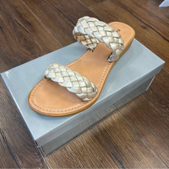 🆕 Pierre dumas braided slide sandals SZ 10 - Picture 2 of 4